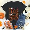 Fashion Hocus Pocus letter printed short sleeved Tshirt for Womens casual shirt summer Halloween round neck Tshirt