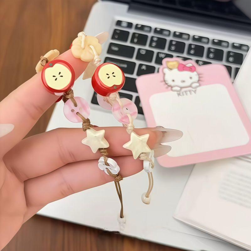 Apple Paradise XINGX Bracelet Niche Design Woven Cute Wild High Sense Couple Girlfriends Carrying Strap Jewelry