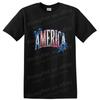 USA America 250 Anniversary Vintage T Shirt W/ Red White Blue Flowers Tee
