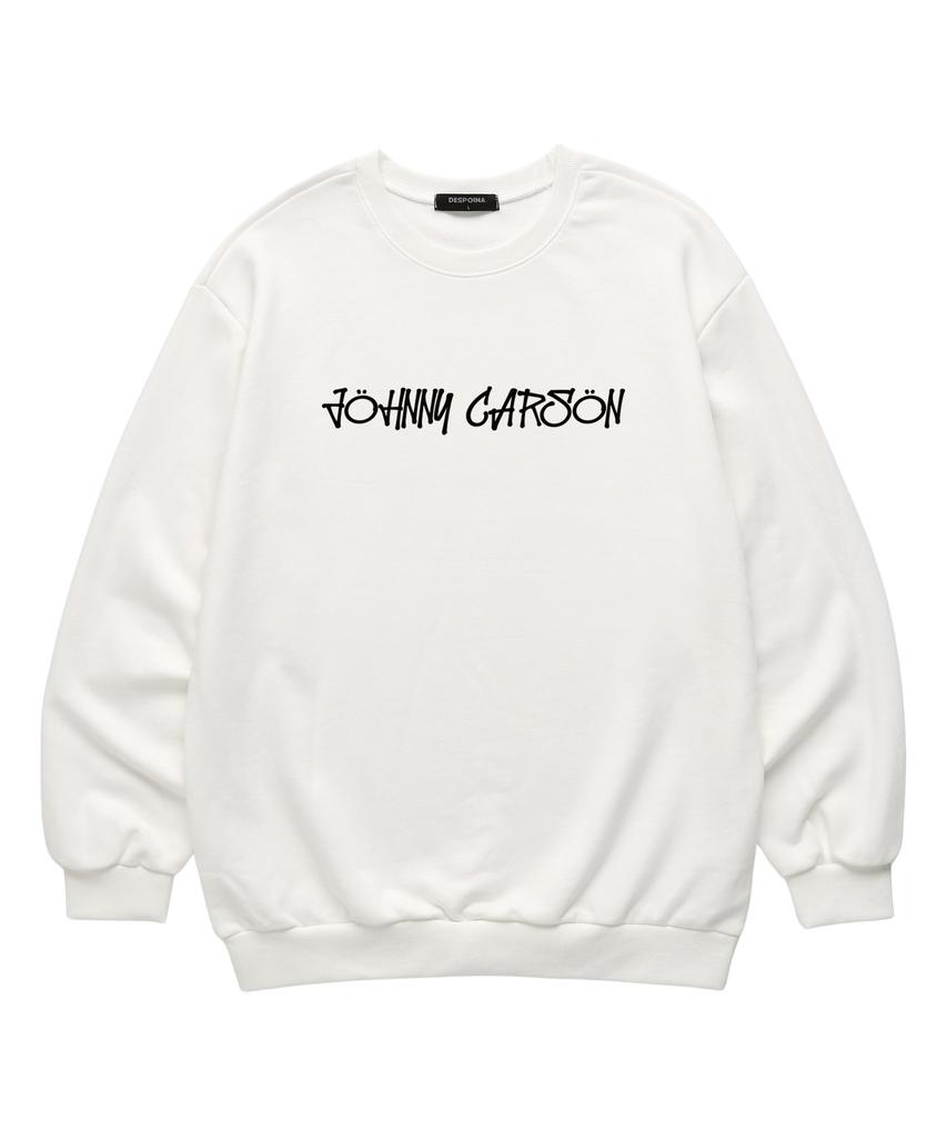 JOHNNY CARSON Classic Graffiti Logo Sweatshirt (Jclts015) White (Type B)