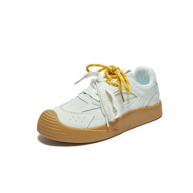Women Vulcanized Shoes Summer Moral Education Shoes New Korean Style Female Students Sports Running Casual Breathable Mesh Shoes