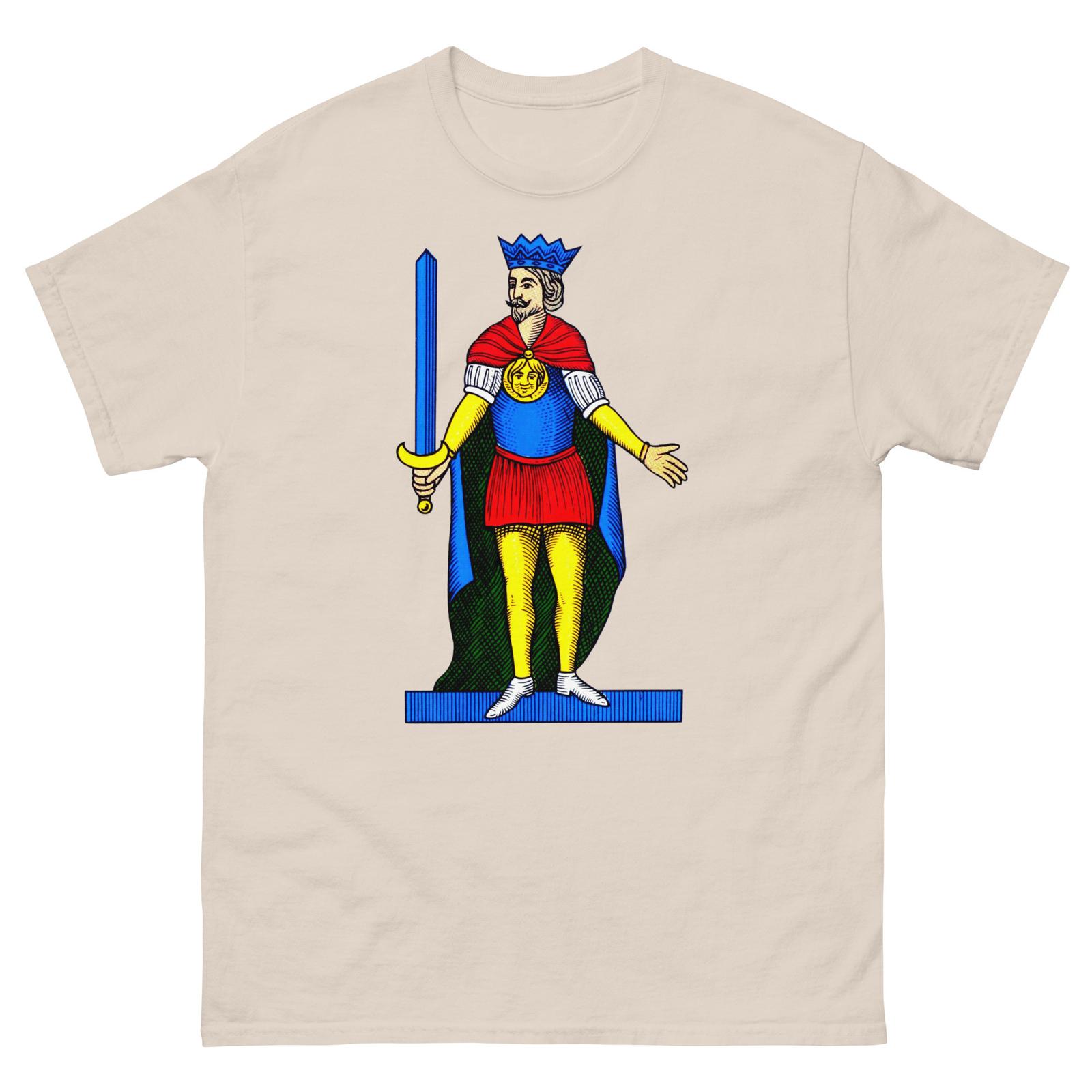 King of Swords T Shirt | Vintage Tarot Card Design Tee M