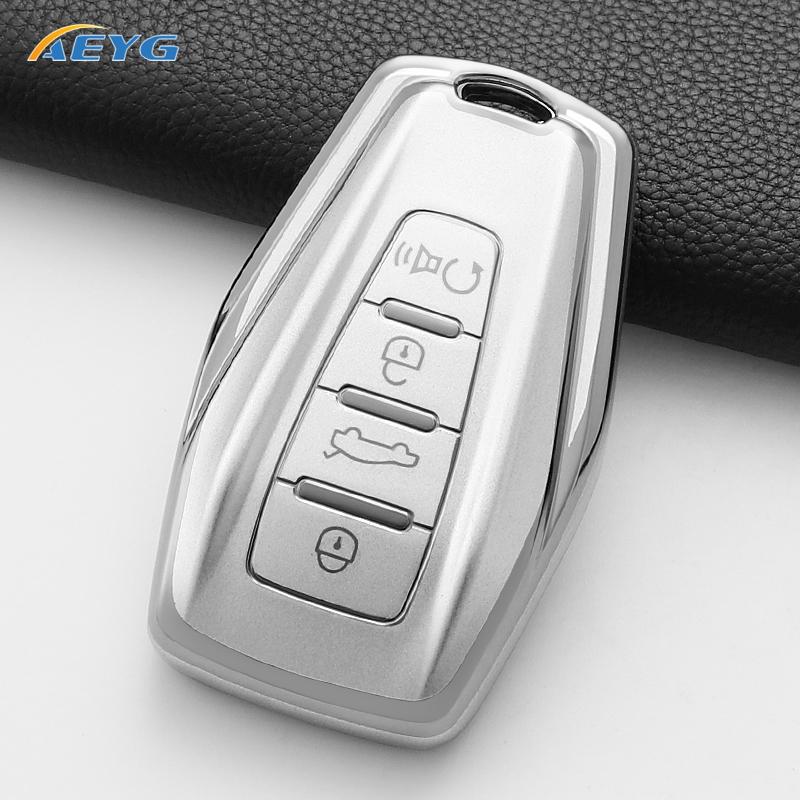 TPU Autoschlüsselhülle Abdeckung Schale Fob Für Geely Emgrand X7 Ex7 Coolray Atlas Boyue Nl3 Gt Gc9 Borui Keyless Schlüssel Schale Fob