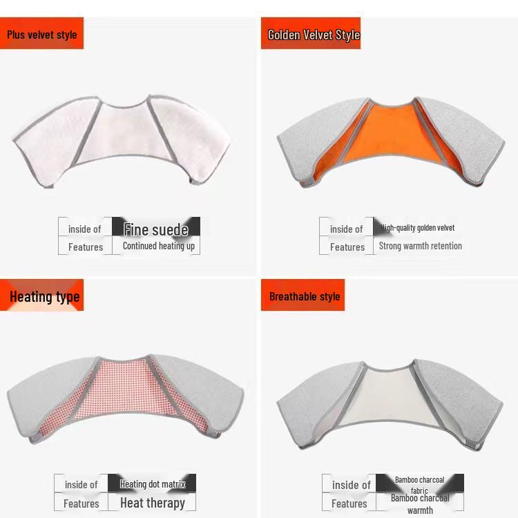 Self-Heating Shoulder & Neck Cape: Warm, Thickened Pure Cotton, Hot Compress for Winter Cold Protection - Unisex