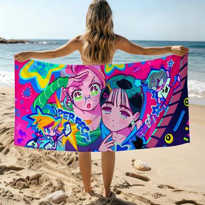Cartoon A-lien S-Stage S Towel Beach Towel Oversized Quick Dry Towel Absorbent Soft Swim BeachTowels for Men Women