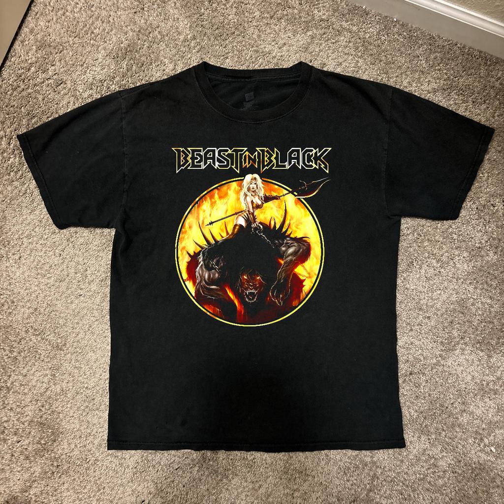 Limited New Beast-Inspired Black Art T-Shirt from Finland, Sizes S-4XL