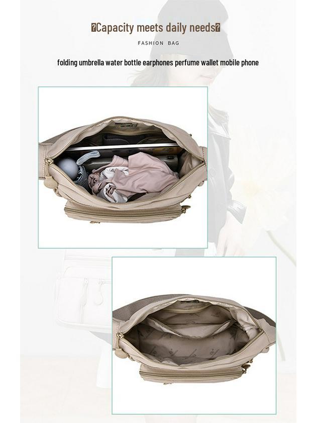 Korean Style Women's Washable Fashion Bag - Large Mommy Shoulder, Travel Backpack, Casual Crossbody