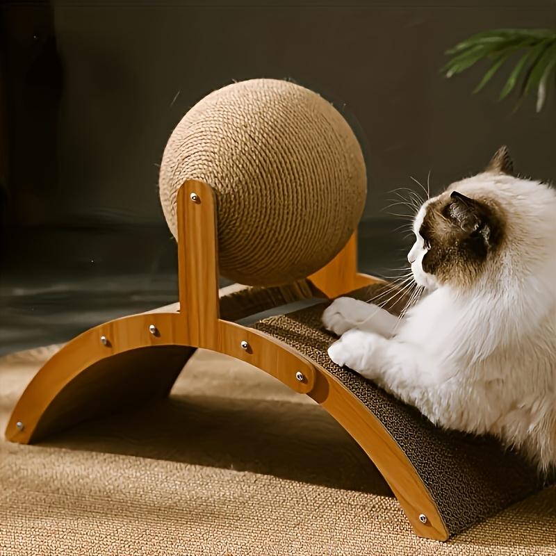 Cat Scratch Ball Cat Scratching Toy Inclined Scraper Hemp Rope Ball Suitable for Indoor Cats and Interacting with Pets