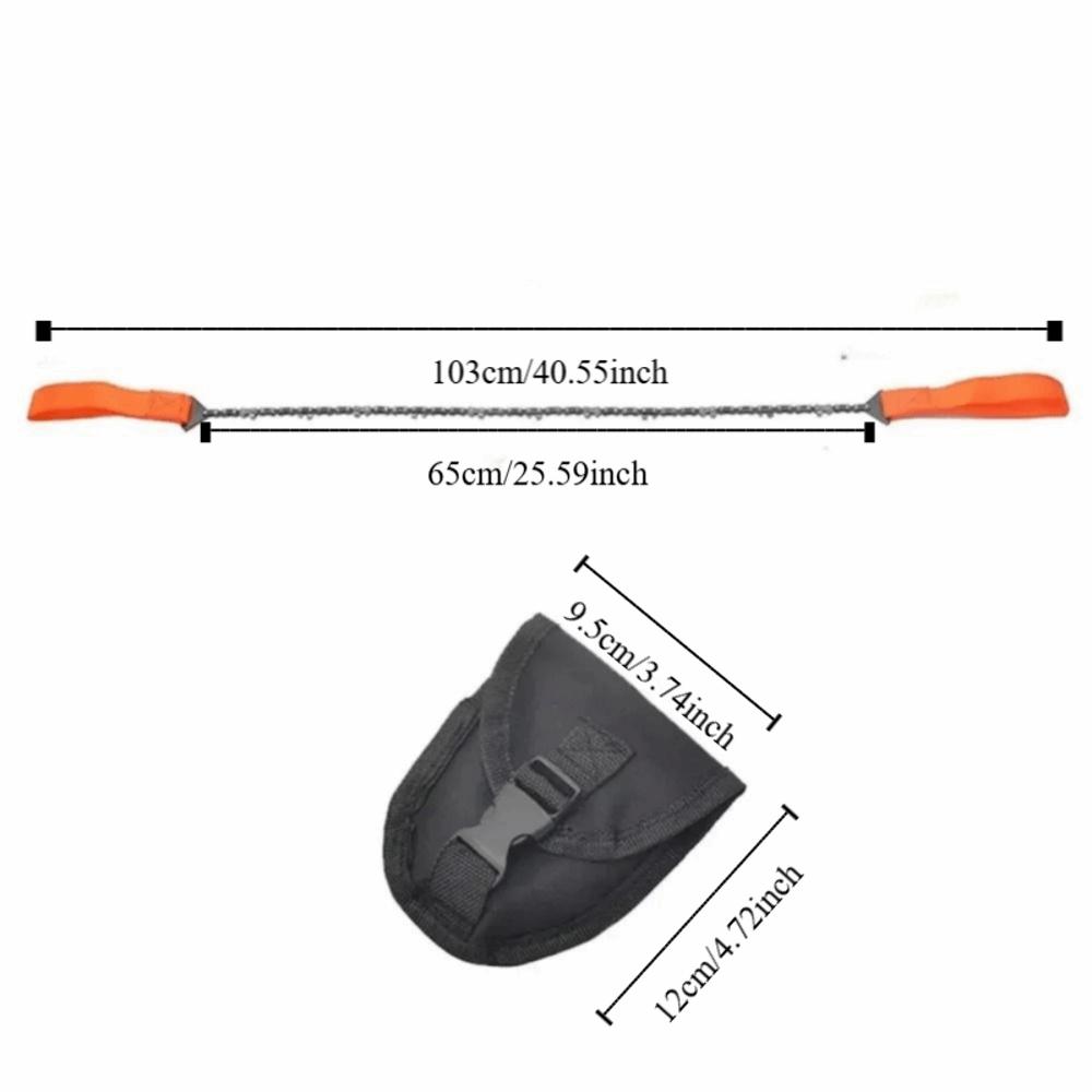 11-33 Teeth Survival Chain Saw With Pouch Pocket Manual Saw Multi Function Saw Emergency Tool