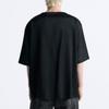Zara Solid Color Comfortable Casual Round Neck Short Sleeve T-Shirt Men Tops Black 4150316-800