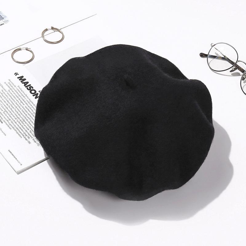 Women's Retro Wool Beret - Autumn/Winter Korean Style Pumpkin Painter Hat