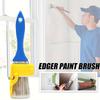 1pc Multi-Purpose Edge Painting Brush - No Battery, Manual Plastic Tool with Wooden Handle for Walls, Ceilings & Narrow Surfaces