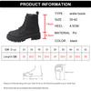 Fashion Flower Figure Thick Sole Short Boots Women Fashion Lace Up Platform Ankle Boots Woman 2025 Side Zipper Pu Leather Booties Mujer
