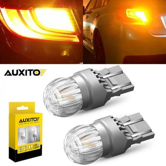 7440 7441 7443 7444 LED Rear Turn Light Signal Bulbs Amber Yellow 3000K Bulb 2X