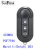[SUAYMAK] clé de voiture à 3 boutons pour Fiat 500L/500 Marelli/Delphi/PCF7946/433 MHz