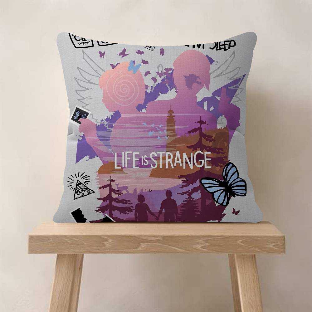 Game Life Is SStrange  Pillowcase Toon Gift Cushion Cover Bedroom Home Sofa Chair Seat Decor Pillow Case