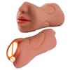 3in1 realistischer Mund Vagina Analplug Männlicher Masturbatorbecher Deep Throat Silikondildo Lustspielzeug für Männer