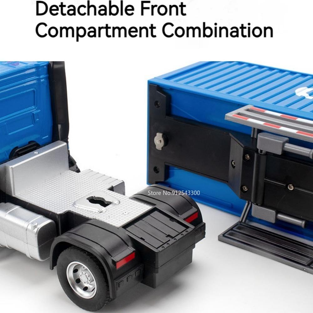 1:24 Engineering Vehicle Alloy Diecast Toy Car Model Sound Light Detachable Body Toy for Kid Birthday Gift Collection Decoration