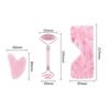 Natural Rose Quartz Cold Therapy Eye Mask Jade Roller Gua Sha Massage Face Eye Relax Stone Sleep Mask Jade Massager With Box