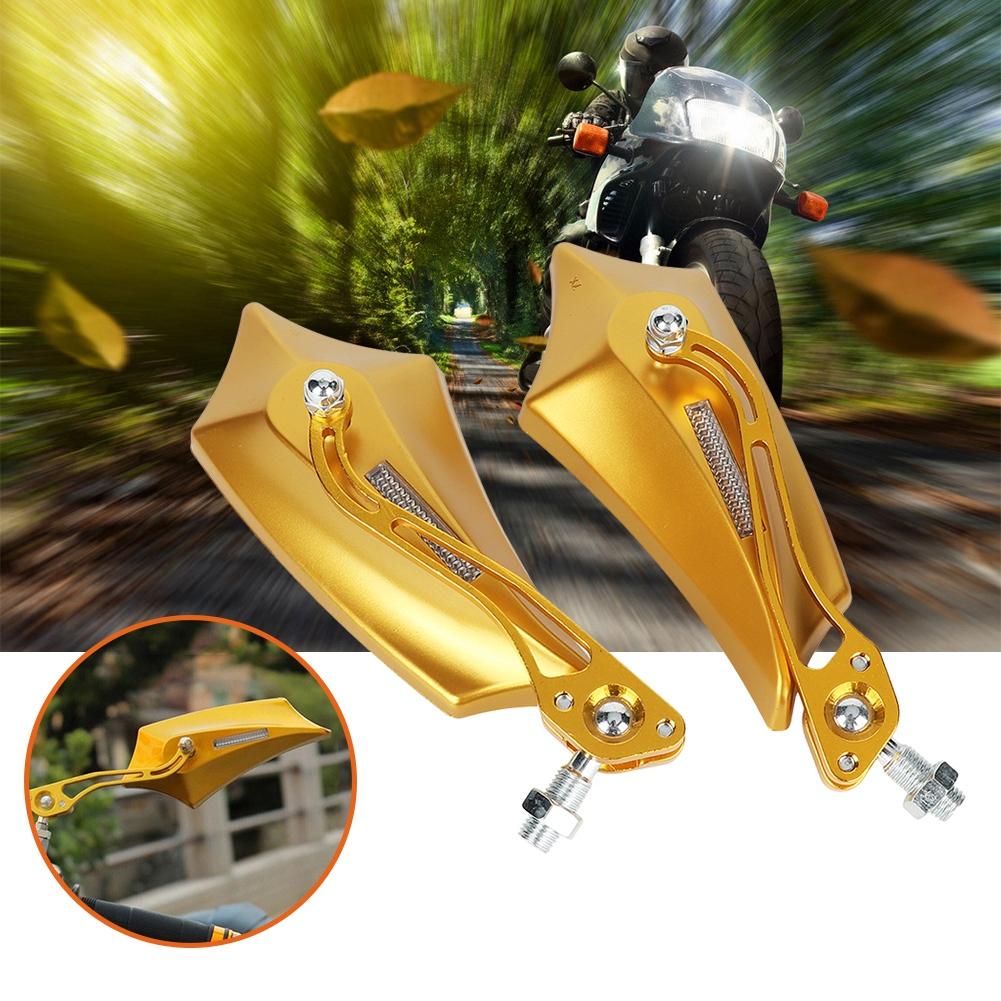 A Pair of   Motorcycle Motorbike Modified Accessories Rear View Rearview Mirror(Black)