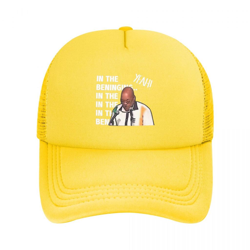 Baseball Caps In The Beningin Beginning Humor Sarcastic Funny Mesh Hats Sport Casquette Adult Hats
