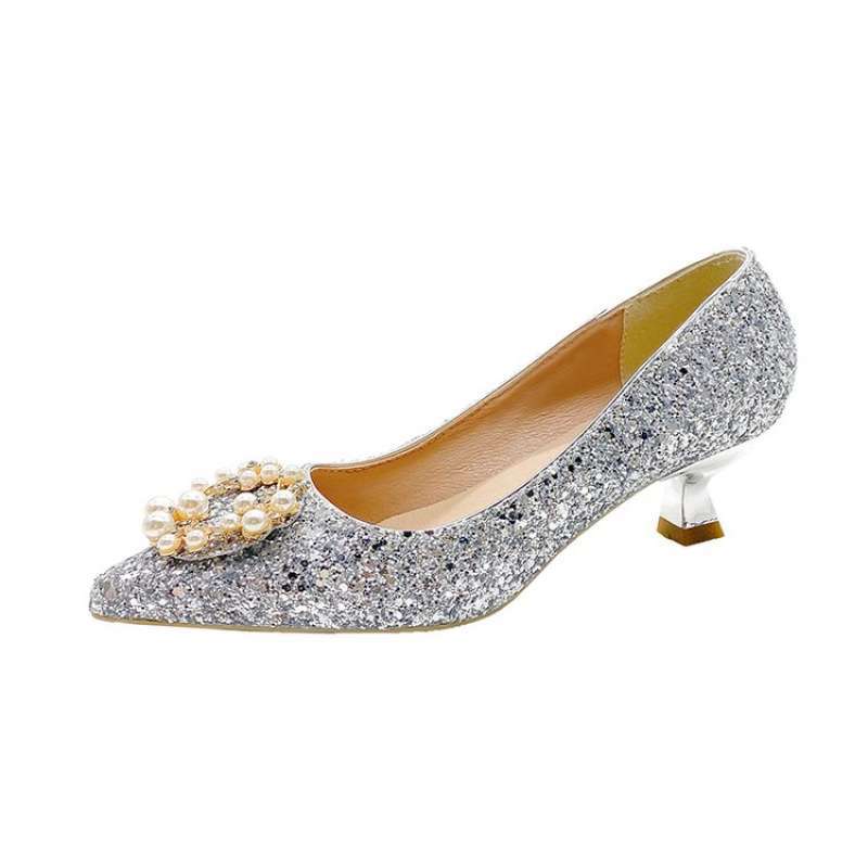 

Стиль Сюхэ французские маленькие туфли на низком каблуке для беременных, хрустальные туфли на высоком каблуке, не утомляют, красное свадебное платье Сюхэ, обувь для невесты, два варианта носки 42