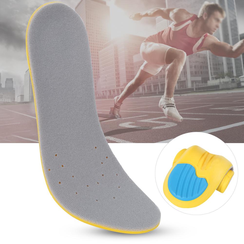 2 Paar Sporteinlegesohle Schweißfest Atmungsaktiv Verdicken Stoß Deodorant Laufschuhe Dämpfung für Basketball Fußball