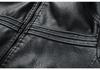 2022 Autumn/Winter Men's Stand Collar Motorcycle Leather Jacket