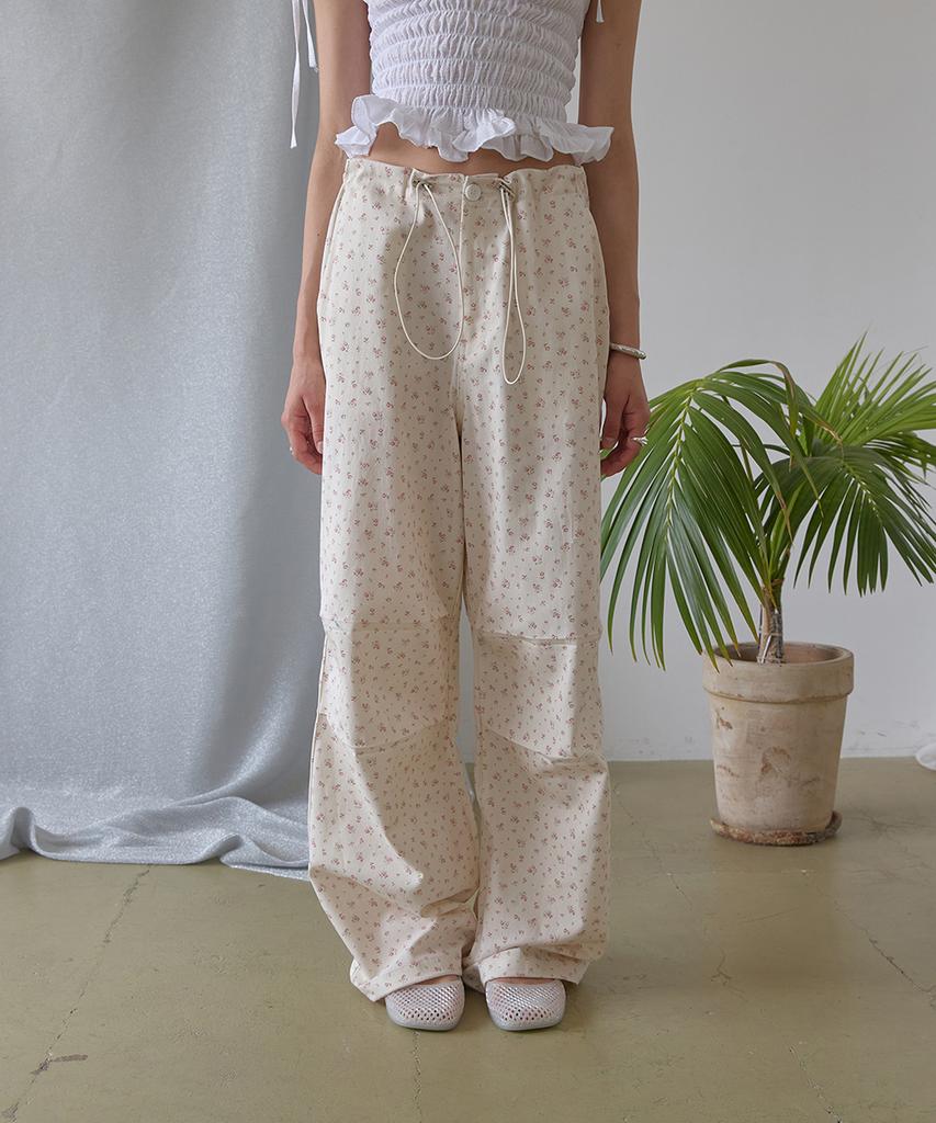 Eopaeleolakaibeu Muse Floral String Pants - Ivory