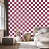 Pink and White Checkerboard Wallpaper for Living Room and Bedroom 50x1000