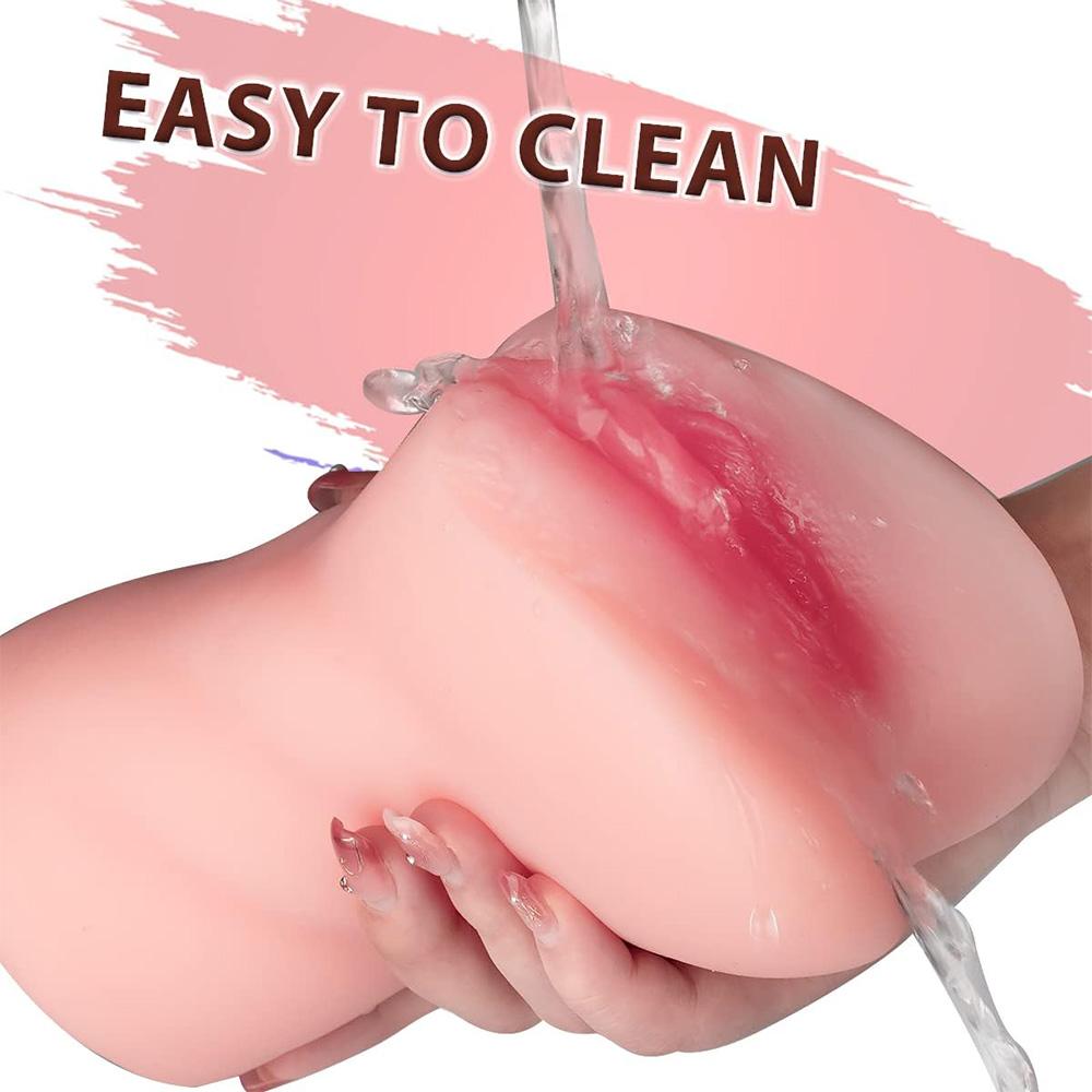 3 In 1 Pocket Pussy Sex Doll with Realistic Textured Mouth Vagina and Tight Anus Masturbator Male Stimulator Deep Throat Oral Adult Sex Toys