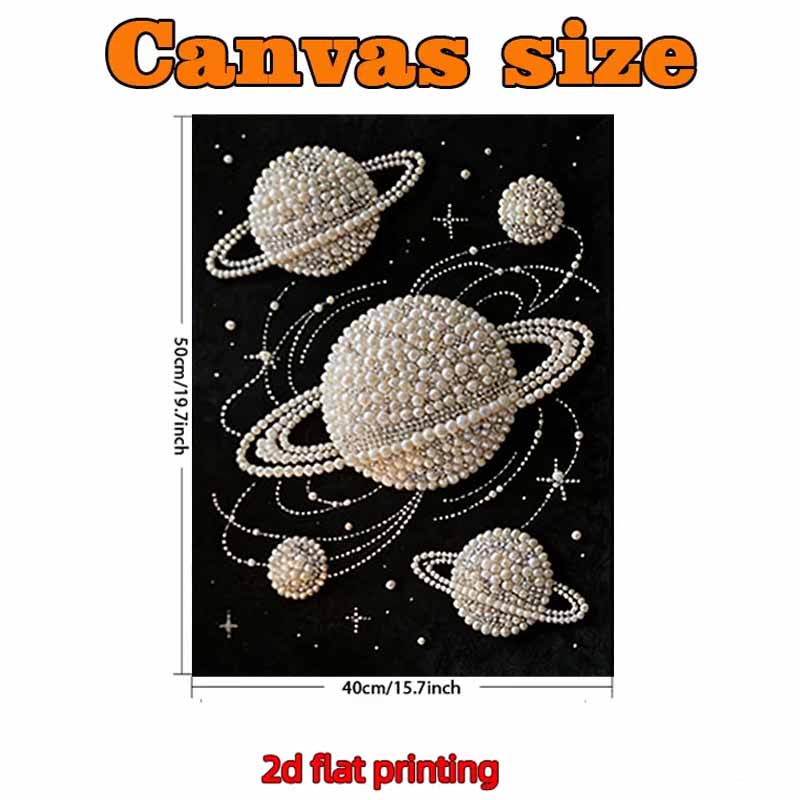 Pearl Planet DIY Diamond Art Kits 15.7x19.6inch Gem Art Diamond Painting Kits Without Frame for Adults Gift Idea Home Wall Decor