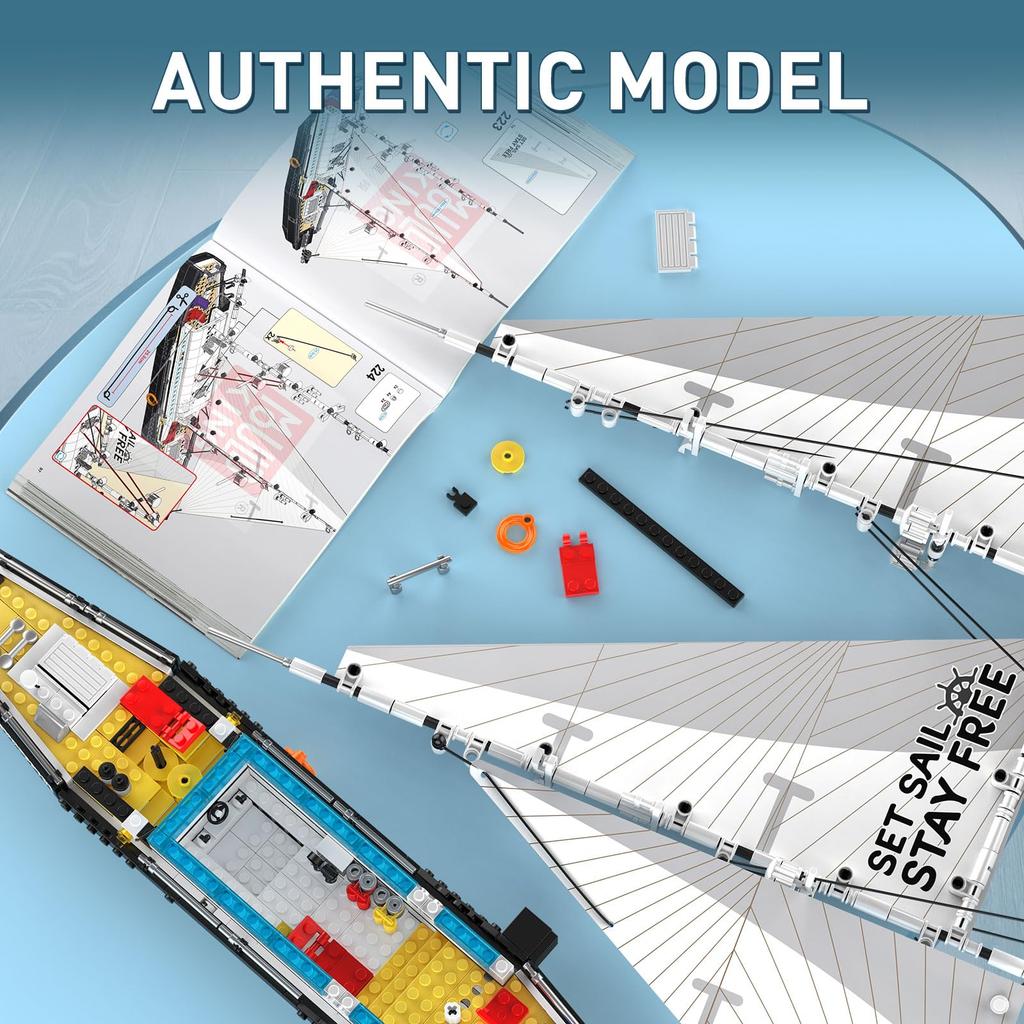 First-Class Ship Premium-Quality Assembly Superior-Grade Toy Giftcreativity High-Standard Big Superior-Grade Sailing-Watercraft Assembly-Set
