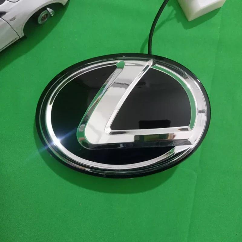 

100/110/120/150/163/175mm High-quality LED Lights High Brightness Glowing Light Waterproof Car Front Emblem Rear Modified Badge 175mm чорний