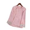 Autumn Retro Jacquard Embroidery Women's Long Sleeve Slimming Top