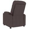 Massage Chair Dark Brown Fabric