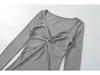 Spicy Girl Slimming Long-Sleeve T-Shirt for Women - 2026 Spring/Autumn Collection