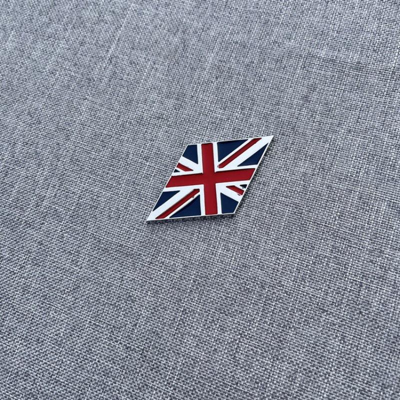 UK Italy Germany flag car sticker metal car logo car scratch sticker leaf board personalized logo logo decoration