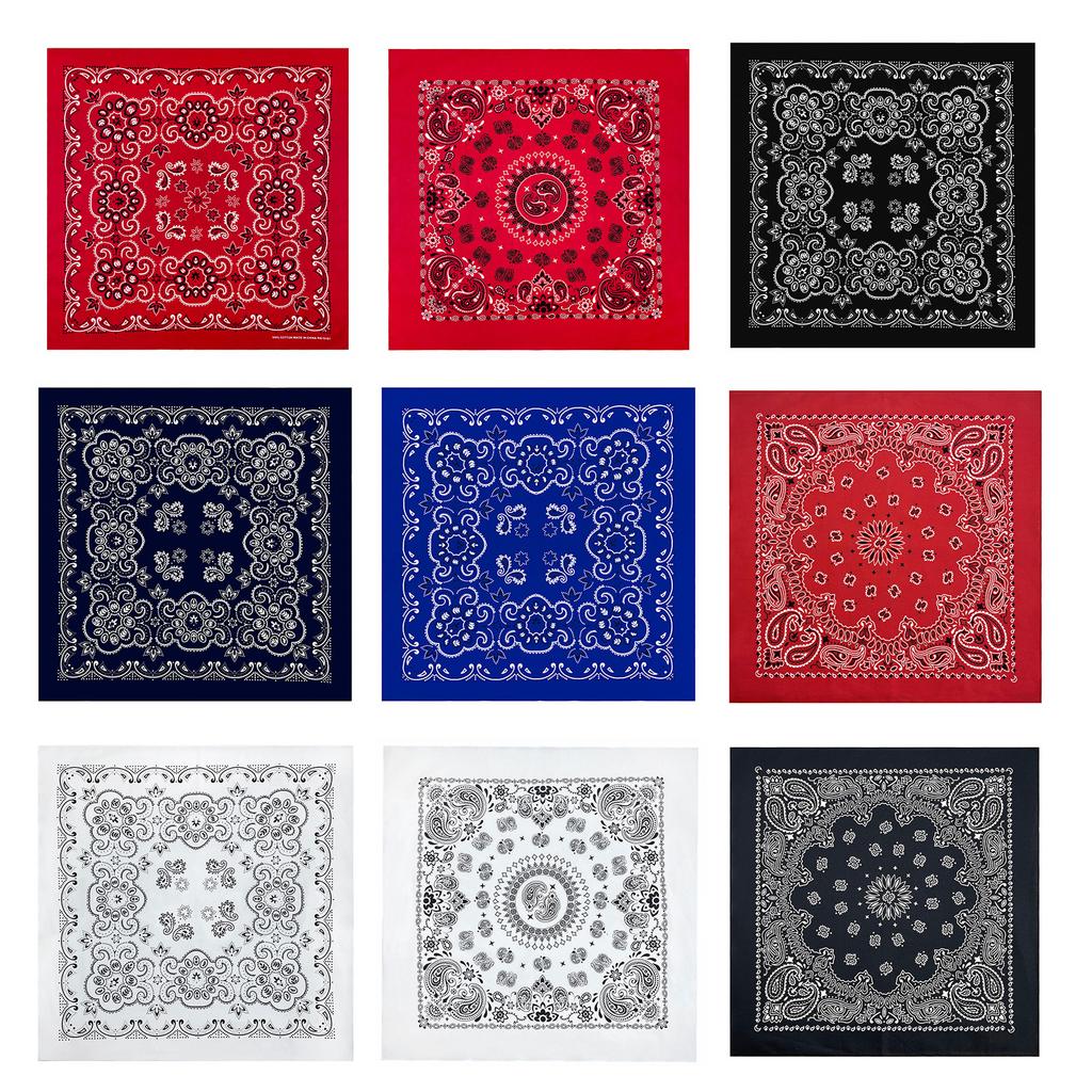 Unisex Turban Kopftuch Kopfbedeckung Quadratische Haartücher Kreatives Kopfwickeltuch Aufwendiges Blumenmuster Haarabdeckung Wickel