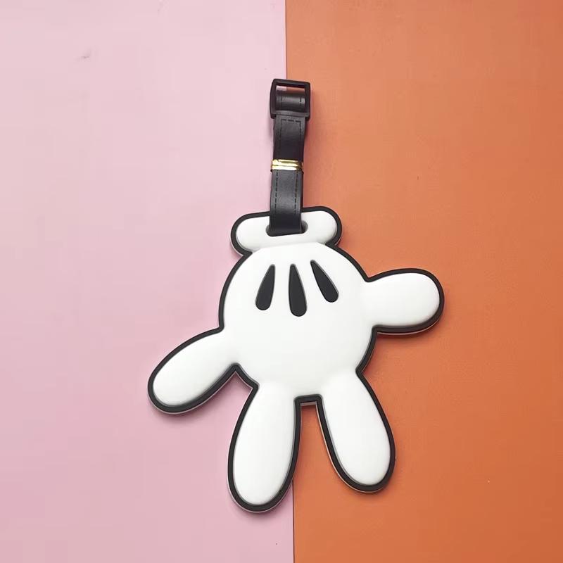 Kawaii Disney Minnie Mickey Mouse Luggage Label Cartoon Luggage Tag Suitcase ID Address Holder Baggage Boarding Portable