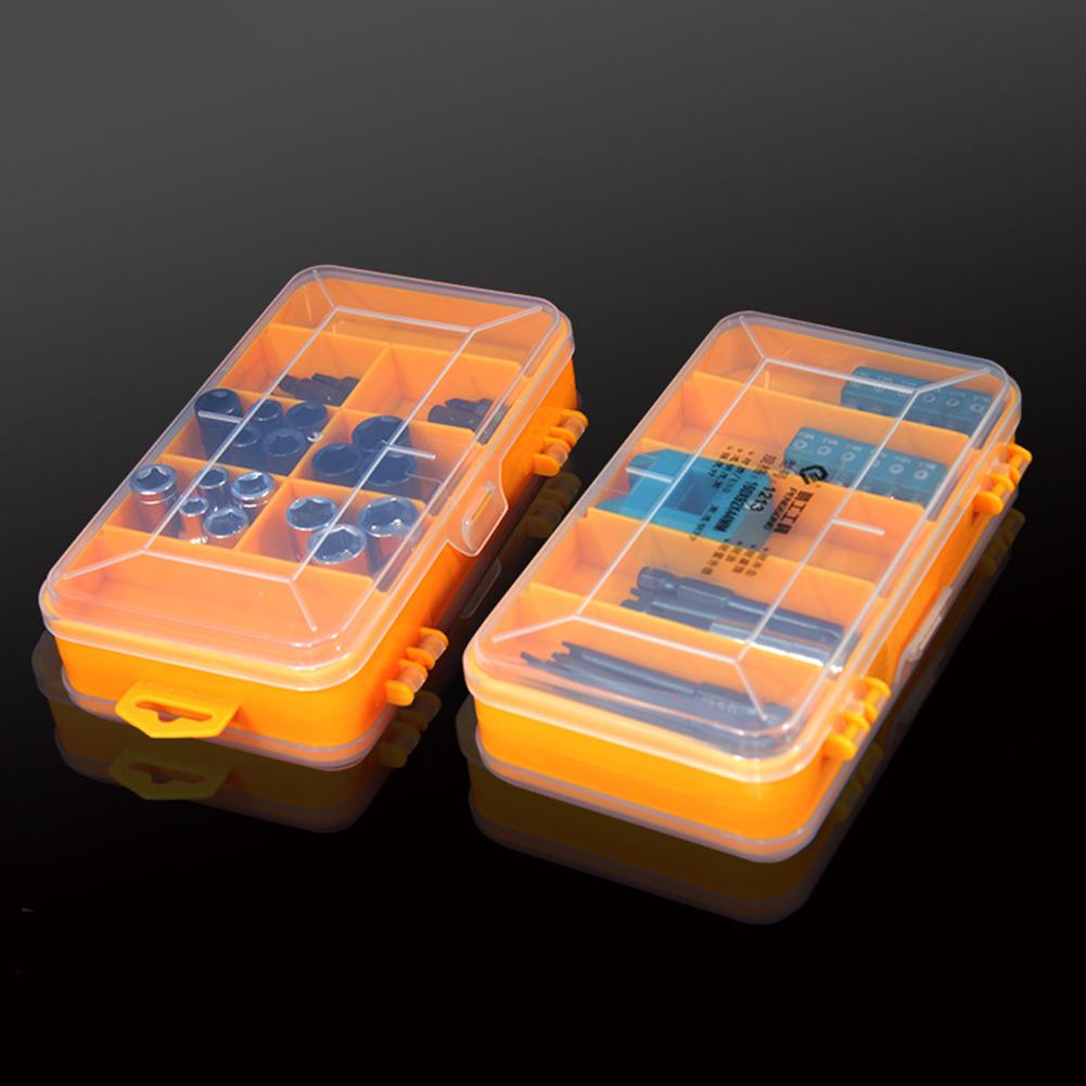 

1-5PCS Portable Accessories Box Bolts Screw Storage Case Hardware Tools Organizer Double-Side Multi-grid Repair Tool Parts Box