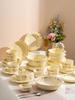 2025 New Fresh Style Tableware Set: High-Quality Rice Bowls, Plates, and Spoons Combination