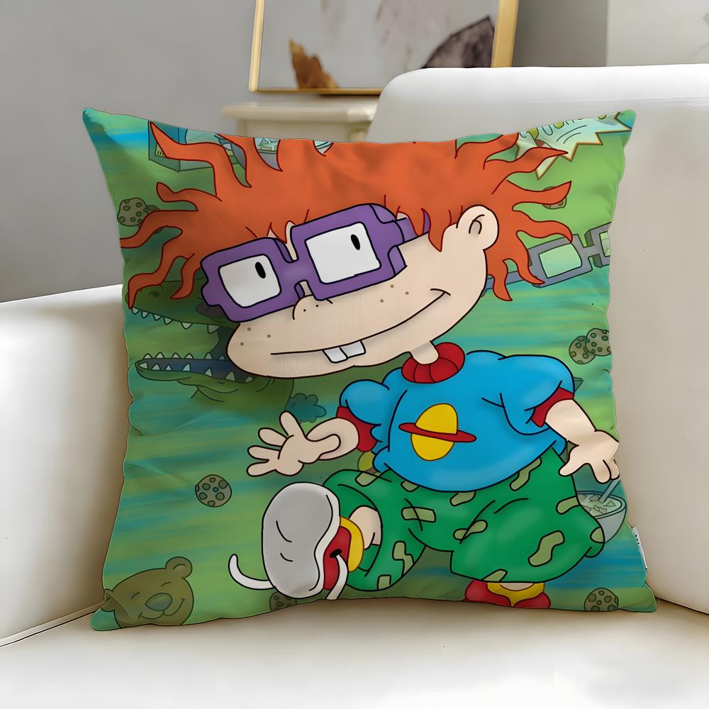 classic cartoon Rugrats Cushion Cover Soft & Easy-Wash Pillow Case – Versatile for Couch, Bed, Travel and Office