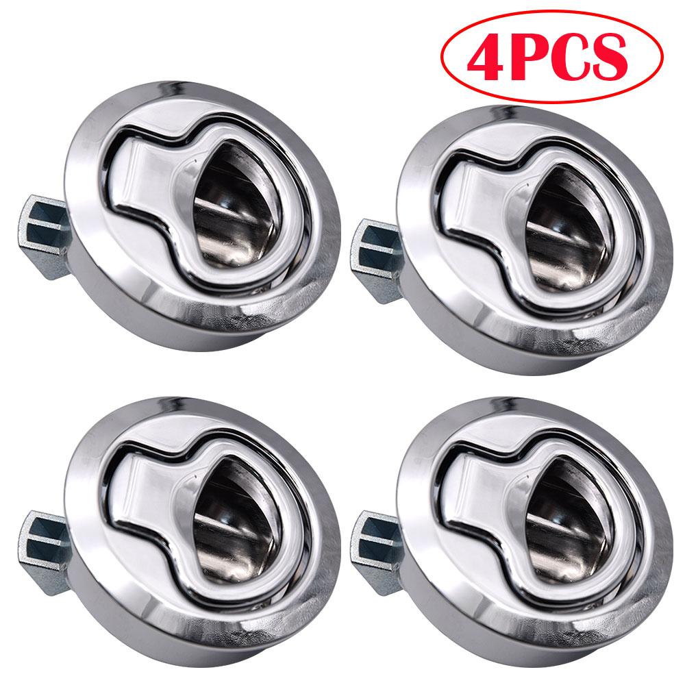 Non-locking Boat Hatch Latch Pull Stainless Steel Flush Boat marine Latche Round Fit For RV Yacht Camper Deck Hatch Door Cabinet