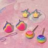 Playful Rainbow Ear Jewelry Studs Earrings Ear Studs 925 Silver Material Ear Pins Perfect Jewelry Gift for Woman Girls
