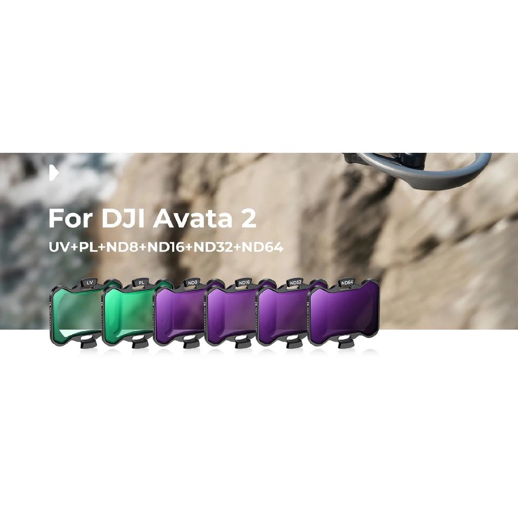 K&F CONCEPT Filter Set for DJI Avata 2 Filter UV/CPL/ND8/ND16/ND32/ND64 Multi-Layer Coated Drone Lens Camera Filters Accessories