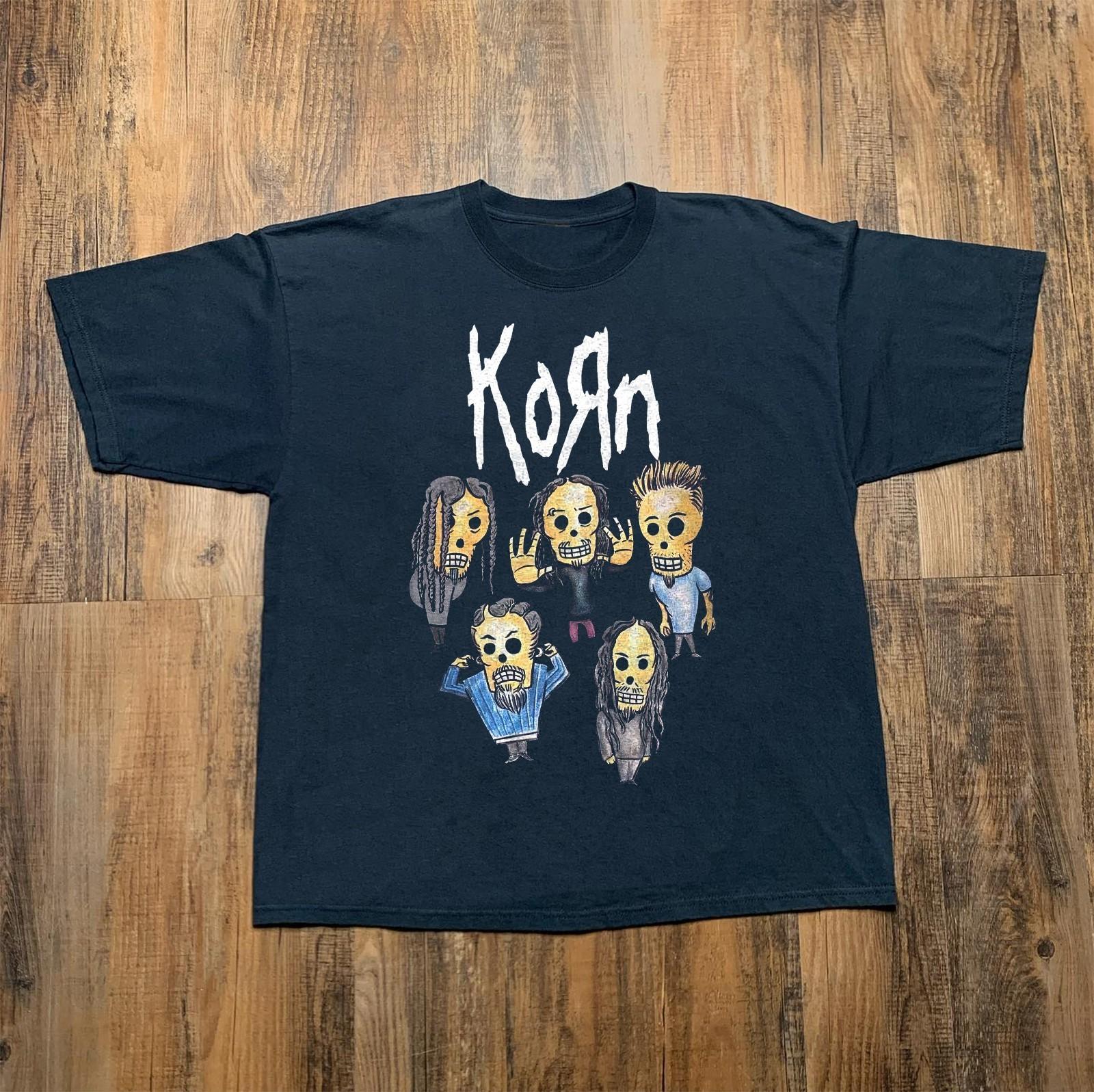 Korn Skull 2000 Rock Band Black Unisex T-shirt Size S-5XL XXXXL