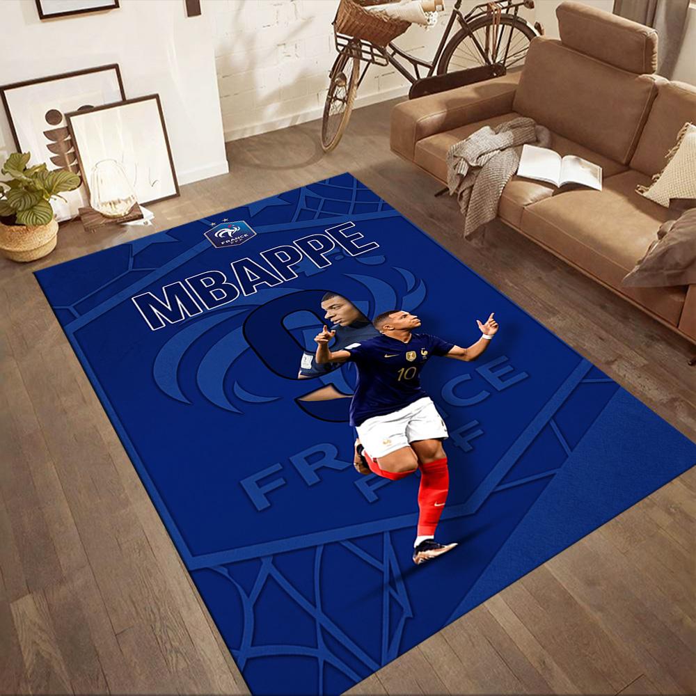 Mbappe 289 Floor Mat Perfect for Outdoor Playrooms Study room Foyer Anti-slip Rug Anime Office Decor Spiritual Gift