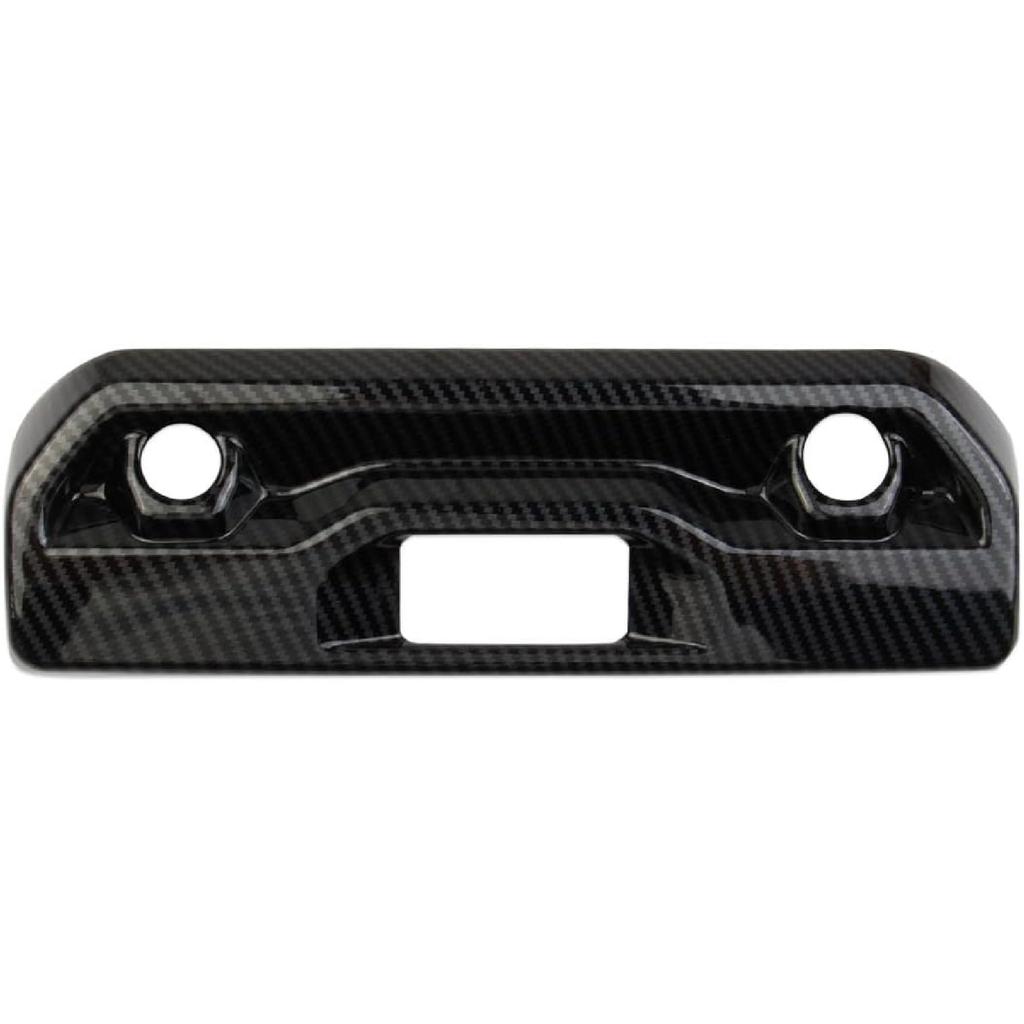 Carbon Fiber Trunk Rear Door Handle Trim Cover for 2019-2026 GMC Sierra/Chevy Silverado 1500 2500 3500HD (Type 2)