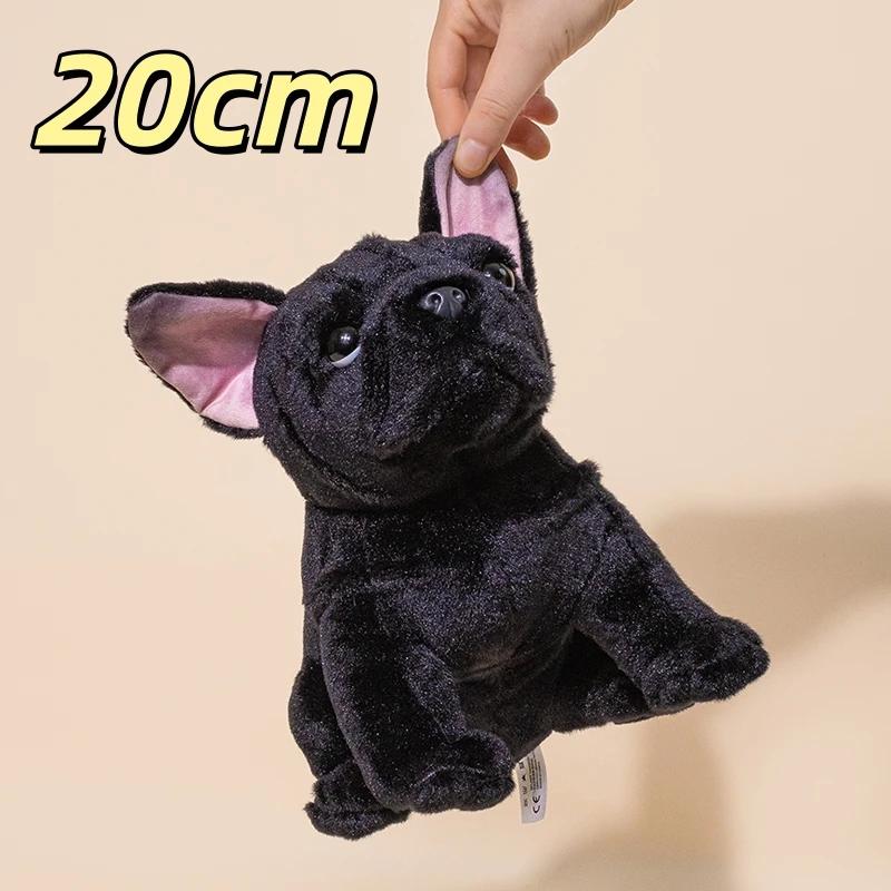 Multi Breed Realistic Dog Plush Figurine French Bulldog Chihuahua Border Collie Soft Fluffy Stuffed Animal Puppy Doll